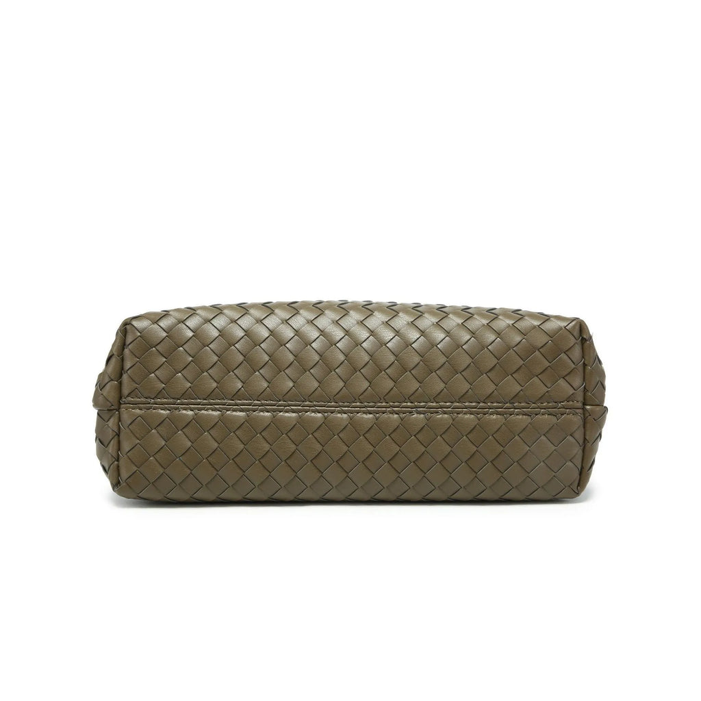 Trendy Handmade Woven PU Leather Handbags Women Large Capacity Shoulder Crossbody Bags-4