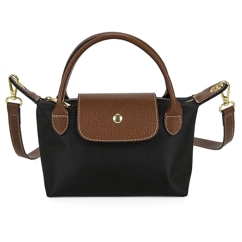Border Women's New  Large  Nylon Dumpling Tote Shoulder/Crossbody Bag Magnetic Closure Single Strap Polyester-4