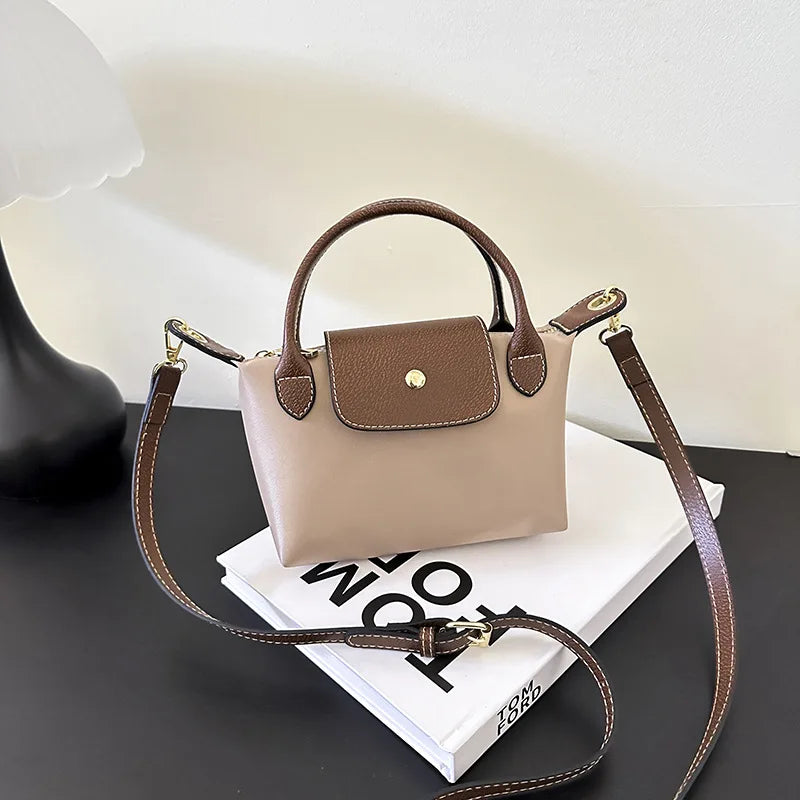 Border Women's New  Large  Nylon Dumpling Tote Shoulder/Crossbody Bag Magnetic Closure Single Strap Polyester-1